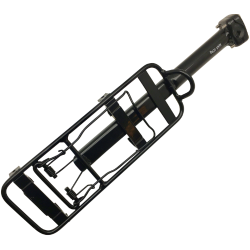 Bagagebre for sadelpind, sort, stl