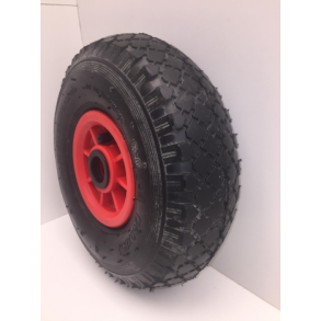 Hjul for skkevogn, 4 x 300, 85/260, Plast, Luft.