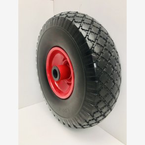 Hjul for skkevogn, 4 x 300, 85/260, stl, Masiv.