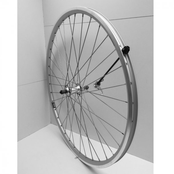 Baghjul, 700, til skruekrans, flgbrems, QR, 36hul, slv.