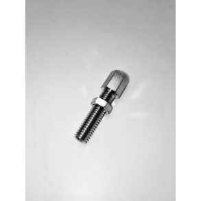 Justerskrue med kontramtrik, 6mm.