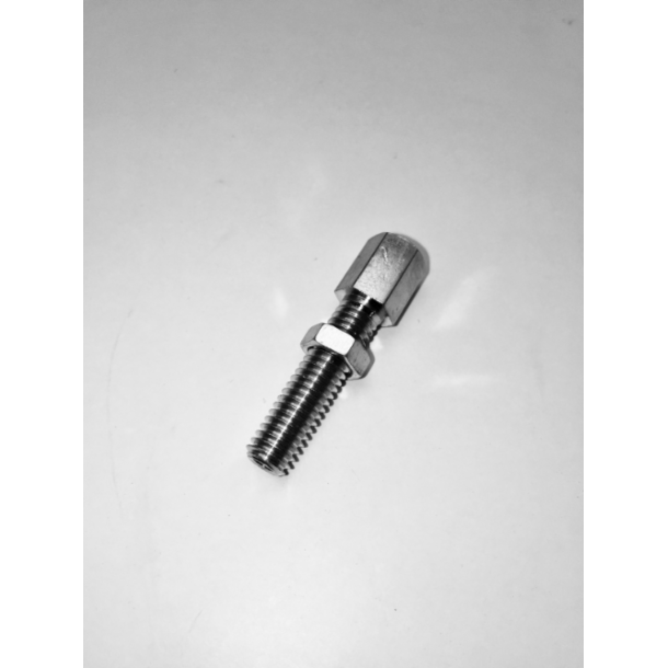 Justerskrue med kontramtrik, 6mm.