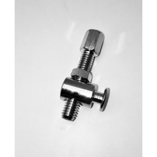 Justerskrue, med modhold, for forbremsenav