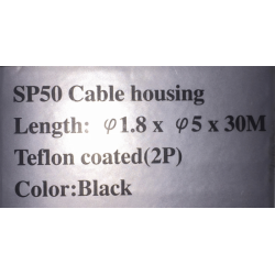 Ydrekabel, Gear, "STI",  1,8mm. x 5mm. 30m. sort, PROMAX