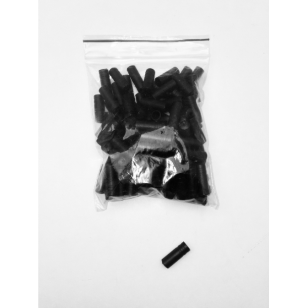 Kabelende, 4mm, Plast, 100 stk. pose.