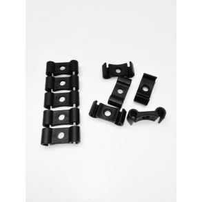 Kabelholder, dobbelt, plast, 10 stk.