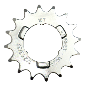 Gearhjul, Lige, 16T, 1/2 x 3/32