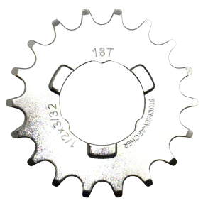 Gearhjul, Lige, 18T, 1/2 x 3/32