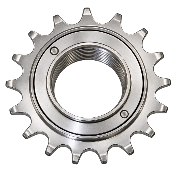 Fril�bskrans til 1-gears cykel � 18T, 1/2 x 1/8", s�lv