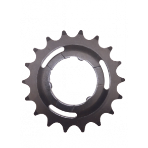 Gearhjul, 18T, OFF-SET, sort.