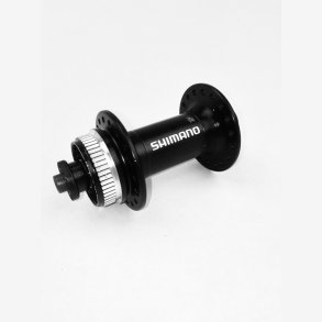 Nav, for, skivebrems center, QR, 36H, sort, Shimano HB-RM35