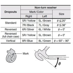 Fikserskive, Sikringsskive, slv R6, SHIMANO NEXUS 4+7+8