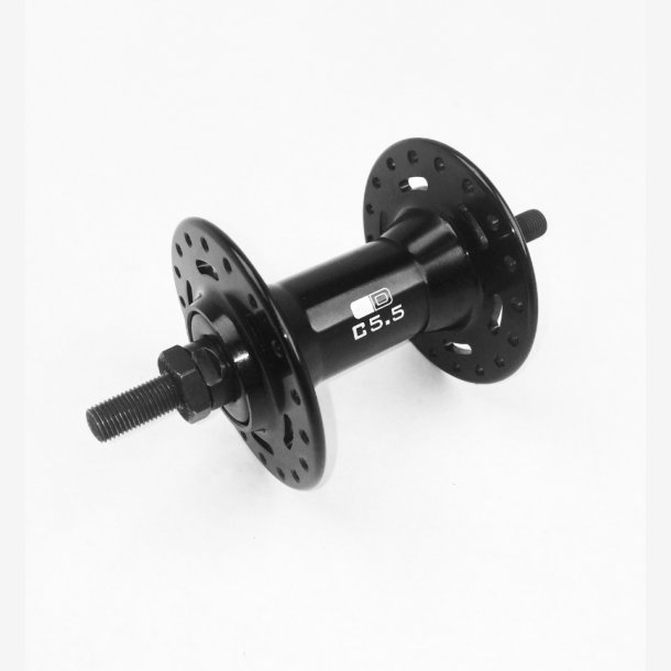 Nav, for, fast aksel, hj flange, 36H, sort, Connect C5.5