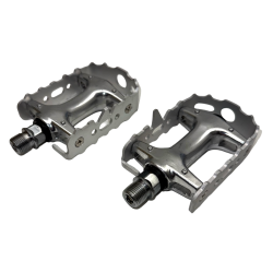 M-Wave pedaler i aluminium � 9/16", s�lv