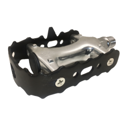 Pedal, 9/16", sort og s�lv