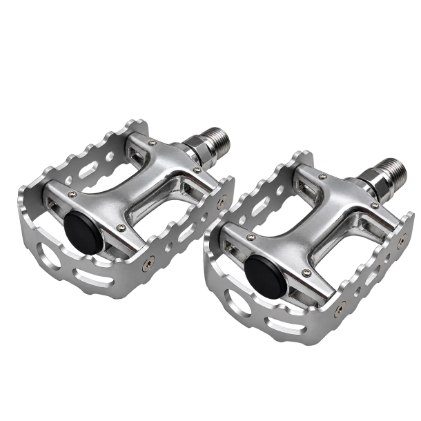 M-Wave pedaler i aluminium � 9/16", s�lv