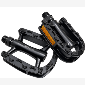 M-WAVE Steady-A7 pedaler � aluminium � sort med reflekser