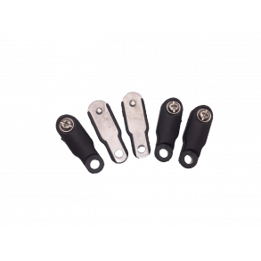 Tilbehr, Beslag til skrmstiver, sort, 5 stk. i  pose