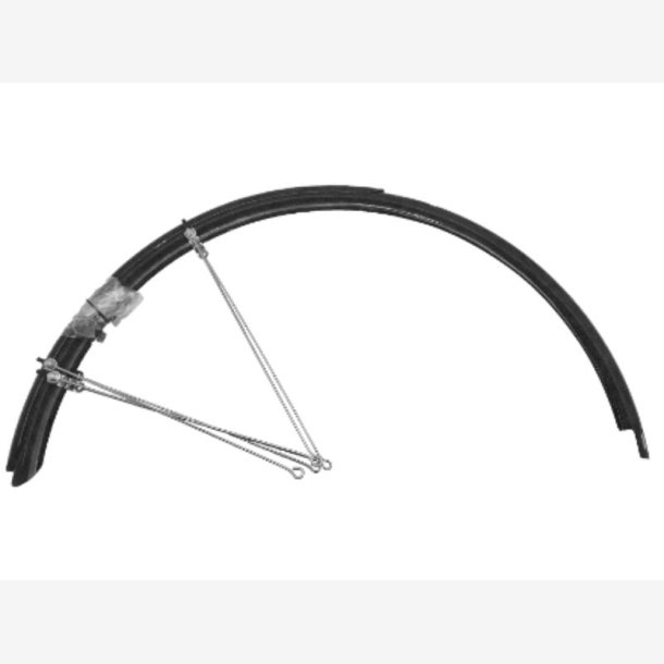 Skrmst, 700 x 33mm, Sort, Mat, plast, CFA