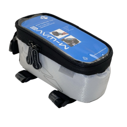 Taske, til styr/frempind, L, hvid reflex, M-WAVE