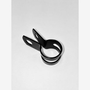 Bremsebnd, 18mm. Sort stl.