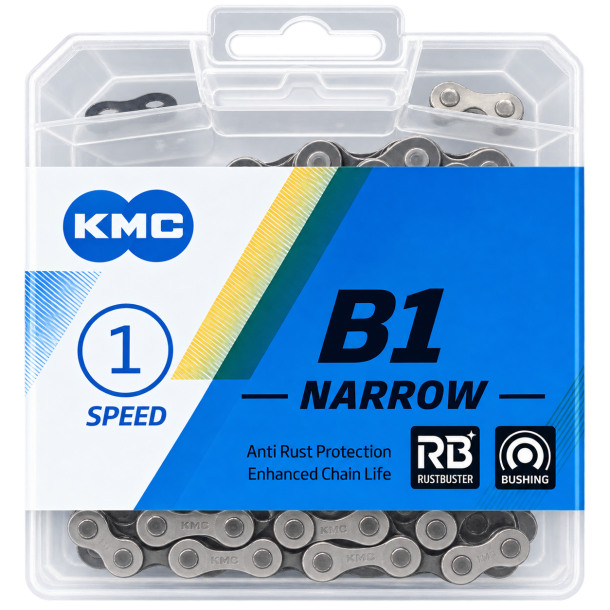 KMC Rustbuster cykelk�de til 1�6 gear � 1/2" � 3/32"