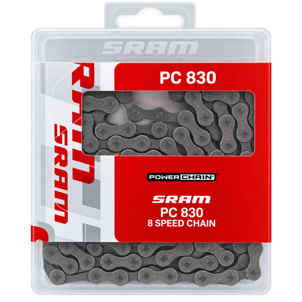 SRAM PC830 cykelk�de til 8 udvendige gear � 114 led