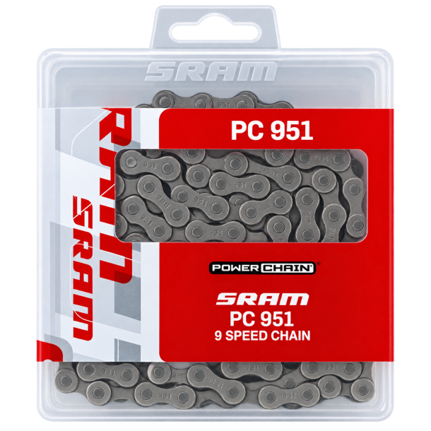 SRAM PC951 cykelk�de til 9 udvendige gear � 114 led