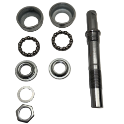 Krankaksel til kilebolt, inkl. lejeskle, uden gevind