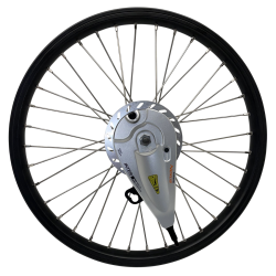 Hjul, Forhjul til ladcykel, 20", Rullebremse Alu. Flg