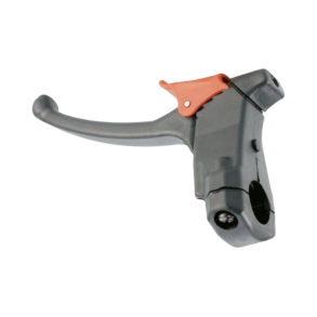 Bremsegreb i sort plast med l�s. MC-klamme