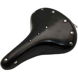 Sadel, Lder, Sort, med fjedre