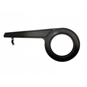 Kdeskrm til 44-46 tands klinge, sort aluminium