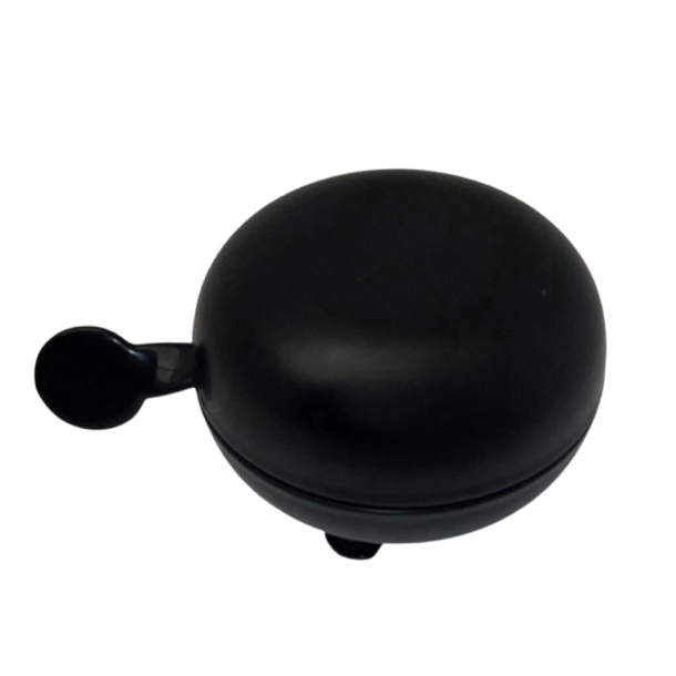 Ringklokke i sort, stor model,  80 mm.