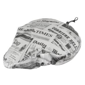 Sadelovertrk, vandtt, med avis motiv