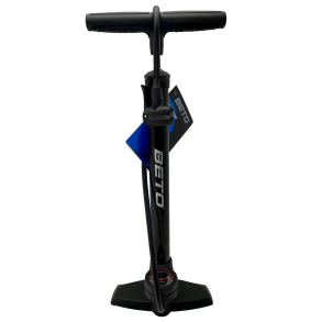 Pumpe, fodpumpe med manometer, Auto/dunlup/racer ventil