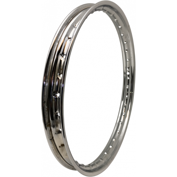 F�lg til forhjul p� Transport og Longjohn, 20X2-2.25, Krom/ St�l F�lg