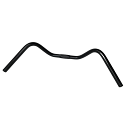 Styr til budcykel i aluminium, blank sort