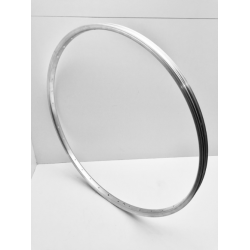 Flg, 26" x 1 3/8 (559X19) enkelt bund, mat alu., SCHURMANN