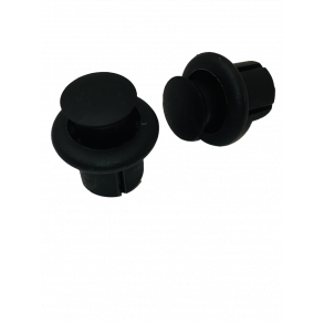 Styrprop, sort, plast, 2-delt, st