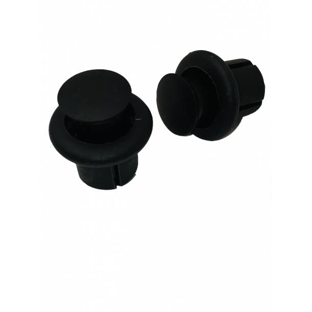 Styrprop, sort, plast, 2-delt, s�t