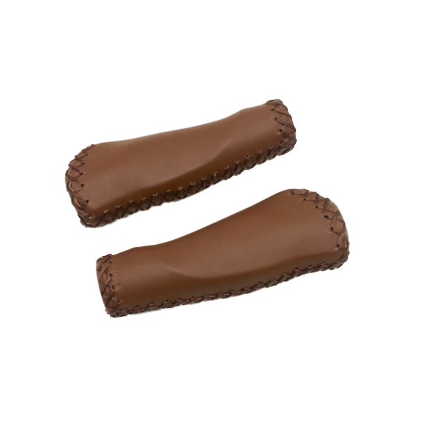 H�ndtag, 130/130 mm. Brun, L�der look