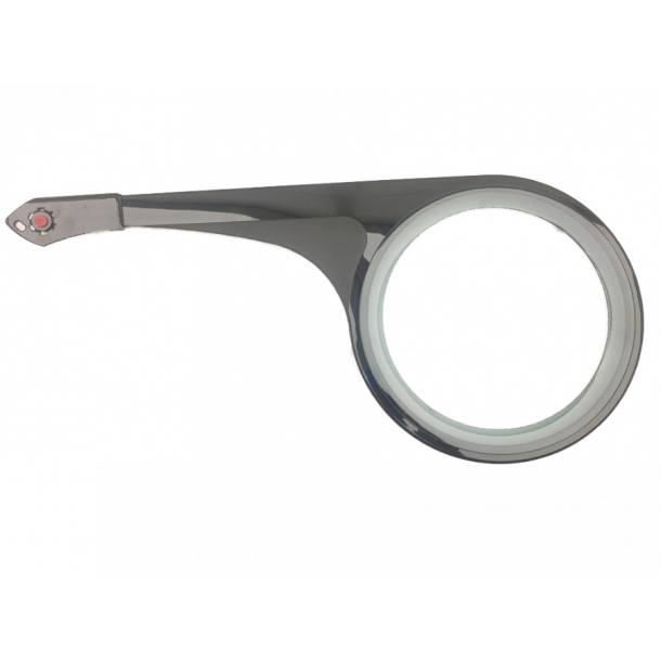 Kdeskrm, 48T, 23cm, med udtrk, sort, HEBIE