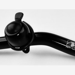 Klokke, mini, alu. sort, M-WAVE