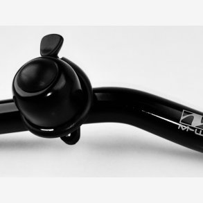 Klokke, mini, alu. sort, M-WAVE