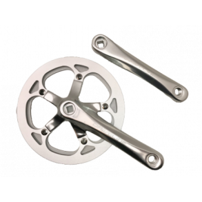 Krankst, 1 klinge, 46T. alu. m/kdebeskytter, slv, DRIVELINE DX