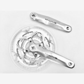 Krankst, 3 klinger, 48/38/26, slv, B110, m/kdebeskytter, M-WAVE