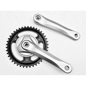 Kranks�t, 1 klinge, 42T, s�lv alu.