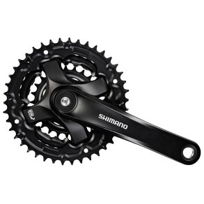 Kranks�t, 3 klinger, 24/34/42, Alu., 6/7/8 speed, SHIMANO FC-TY501