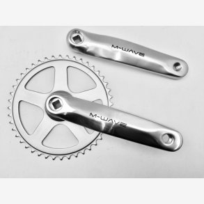 Krankst, 1 klinge, 44T. alu. slv, M-WAVE